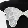 2pcs Sequin Beading Organza Embroidery Bow Lace Patches Butterfly Sewing Appliques Sew On for Women's Clothing Wedding Gown