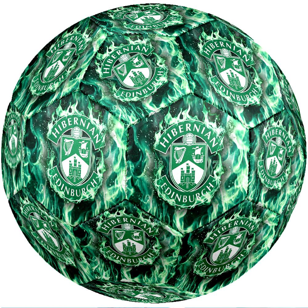 Hibernian FC Size 5 Standard Football Durable Training Match Soccer Ball for Adult Outdoor Sports