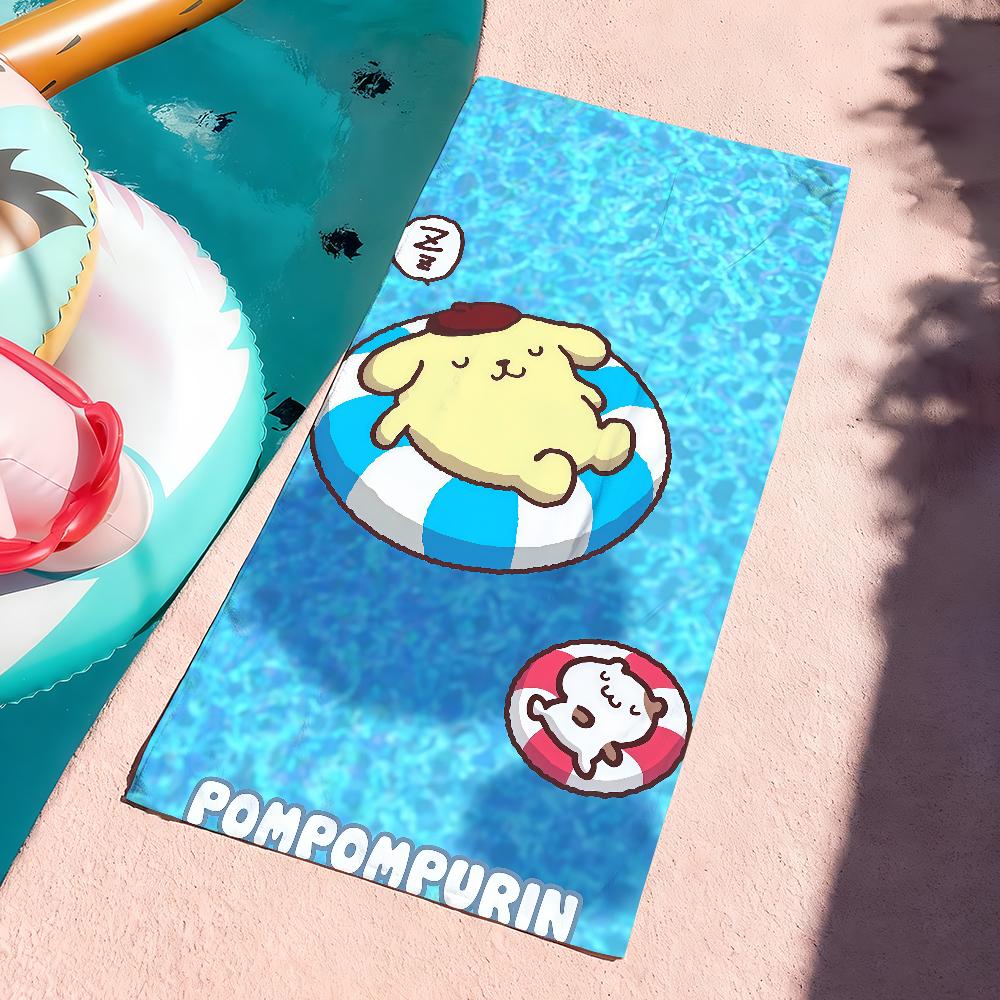 Cartoon cute P-Pomponpurin Towel Drying Bath Towel Applicable To Light Swimming Camping Yoga Beach Out