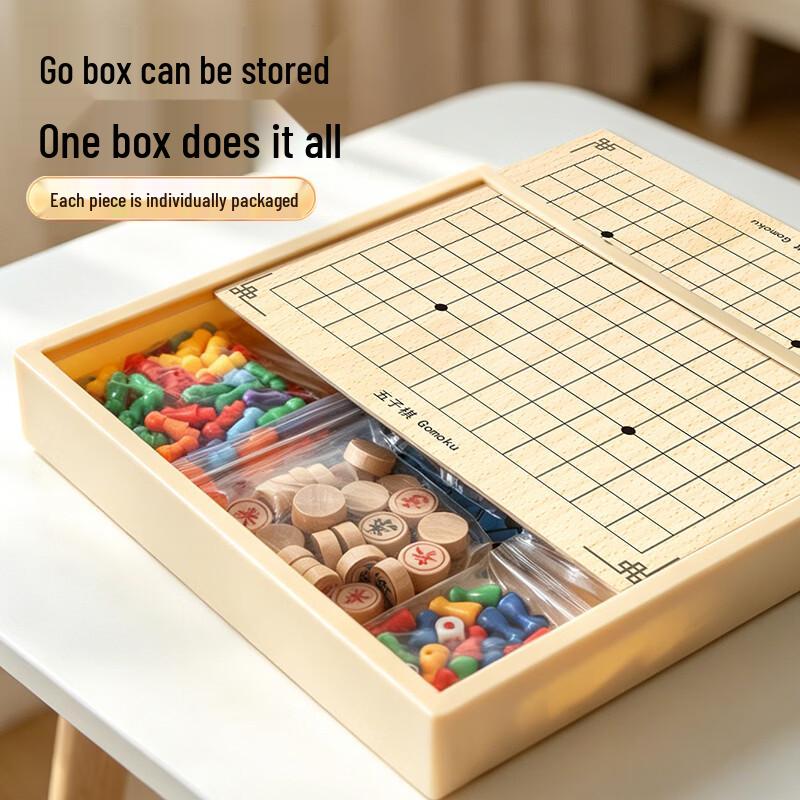 Multi-functional 4-in-1 Kids Chess & Board Game Set