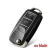 3 Button Flip Folding Key Shell Case For Volkswagen Vw Golf Passat Beetle Polo Bora Replacement Fob Car Key Cover