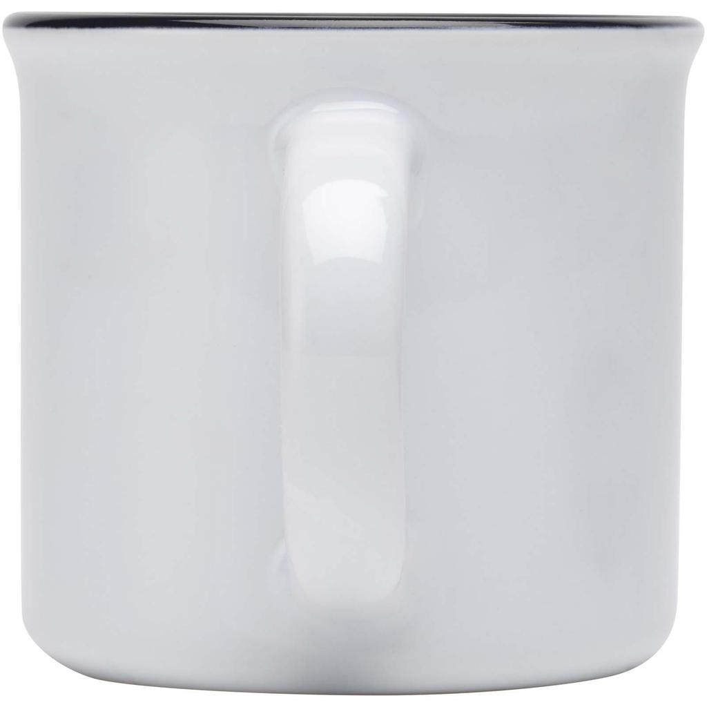 Glass "Bari" 240 Ml Glossy Ceramic Mug White