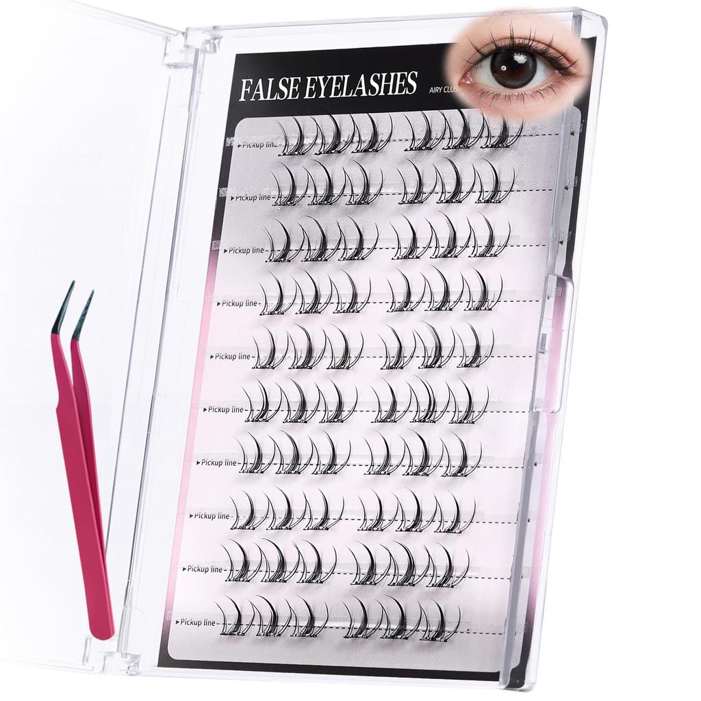 Pokolan Z47 False Eyelashes No Glue Needed Partial False Eyelashes Natural Look Bundles Eyelash Extension 60 Bundles Popular Cute Natural For Outer