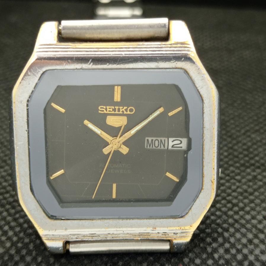 USED ELEGANT SEIKO 5 7019A MENS AUTOMATIC JAPAN ORIGINAL DIAL WATCH A416113-2 R10621f-a416113