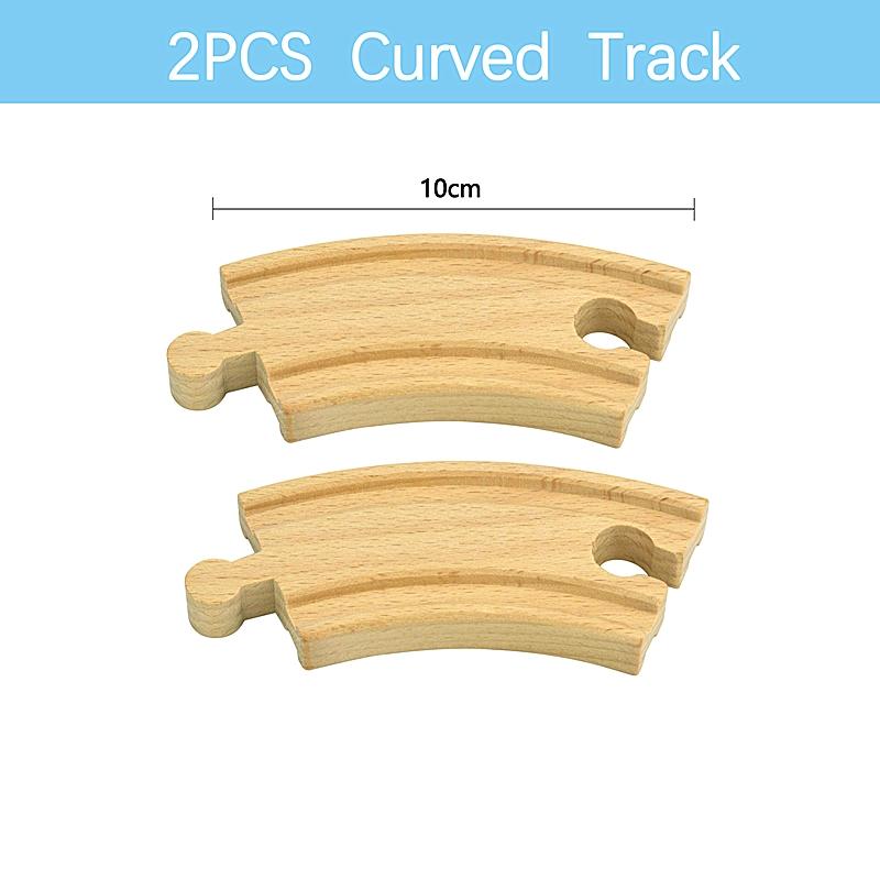 Kinds Of Wooden Track Accessories Beech Wood Railway Train Track Connector Toys Fit Biro All Brands Wooden Tracks Lights Toys