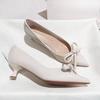 Fashion Wine Red Sweet Temperament High Heels Women's Stiletto 2025 Early Spring New Pointed Toe Fashion Comfortable Shoe