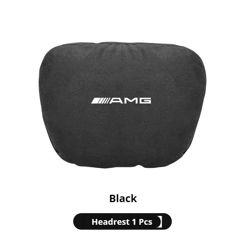

Car Sticker Car Headrest Lumbar Rest Cushion Neck Support Neck Pillow For Mercedes-Benz AMG A C E S V Class Sprinter GLC ML SLK чёрный