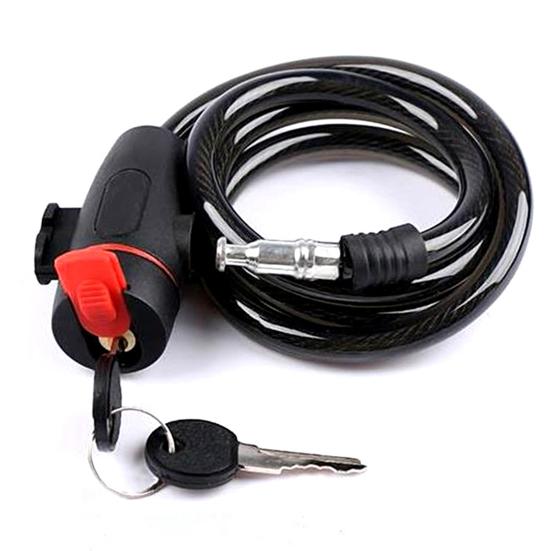 1 Set Motorcycle Lock High Durability Anti-deform Metal Mountain Bicycle Lock with Key for Home