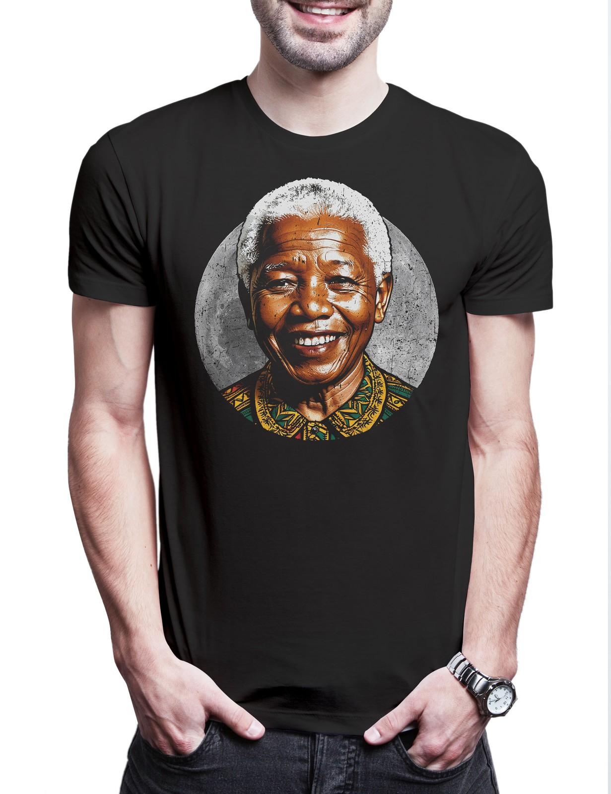 

Mandela Moon Herren T-Shirt Mens Womens Tees Top Nelson Madiba Tata Mandela South African Leader S