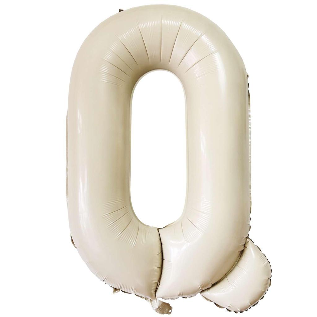 Baloane Gigante Albe Crem de 40 Inch Literele A-Z, Consumabile Petrecere de Ziua de Naștere Decorațiuni Eveniment Aniversar Alfabet
