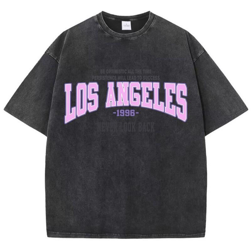 Endless Summer Skeleton Surfing Washed Retro Snow Clothing Men T-Shirt Summer Cotton