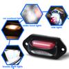 12-24V LED Car Truck License Plate Lights Waterproof White Red Side Marker Light for Car Motorcycle Van SUV Signal Tail Lamp