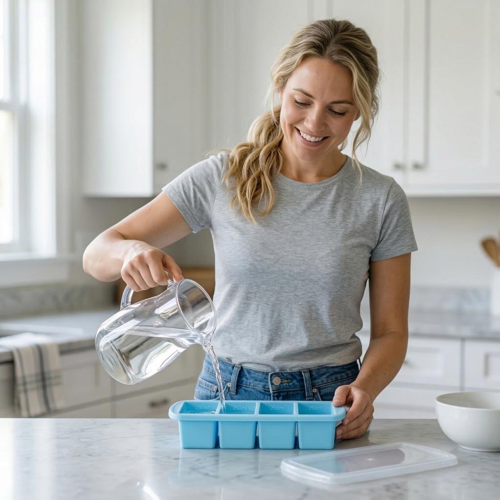 Covered Silicone Ices Cubes Tray For Freezing Storage Box Ices Block Mold