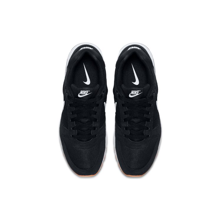 Nike Classic Logo Comfortable Versatile Mesh Shock Absorption Non-Slip Breathable Low-Top Marathon Running Shoes Men Sneaker Black White 644402-006