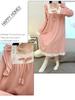 5XL Plus Size Long Sleeve Nightdress Women Spring and Autumn Ins Princess Long Loungewear Soft Comfortable Sleepwear Home Dress