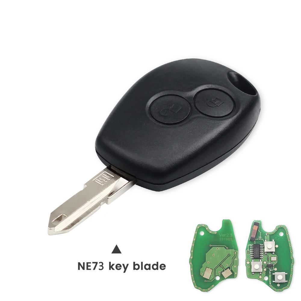 KEYYOU 433MHz 2 Button Remote Control Key For Renault Duster Modus Clio 3 Twingo DACIA Logan Sandero Kangoo PCF7947 PCF7946 Chip