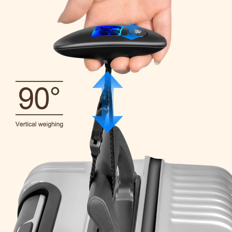 10G-40Kg Portable Luggage Scale High Precision Travel Digital Hanging Scales With Webbing Belt Lcd Digital Electronic Luggage