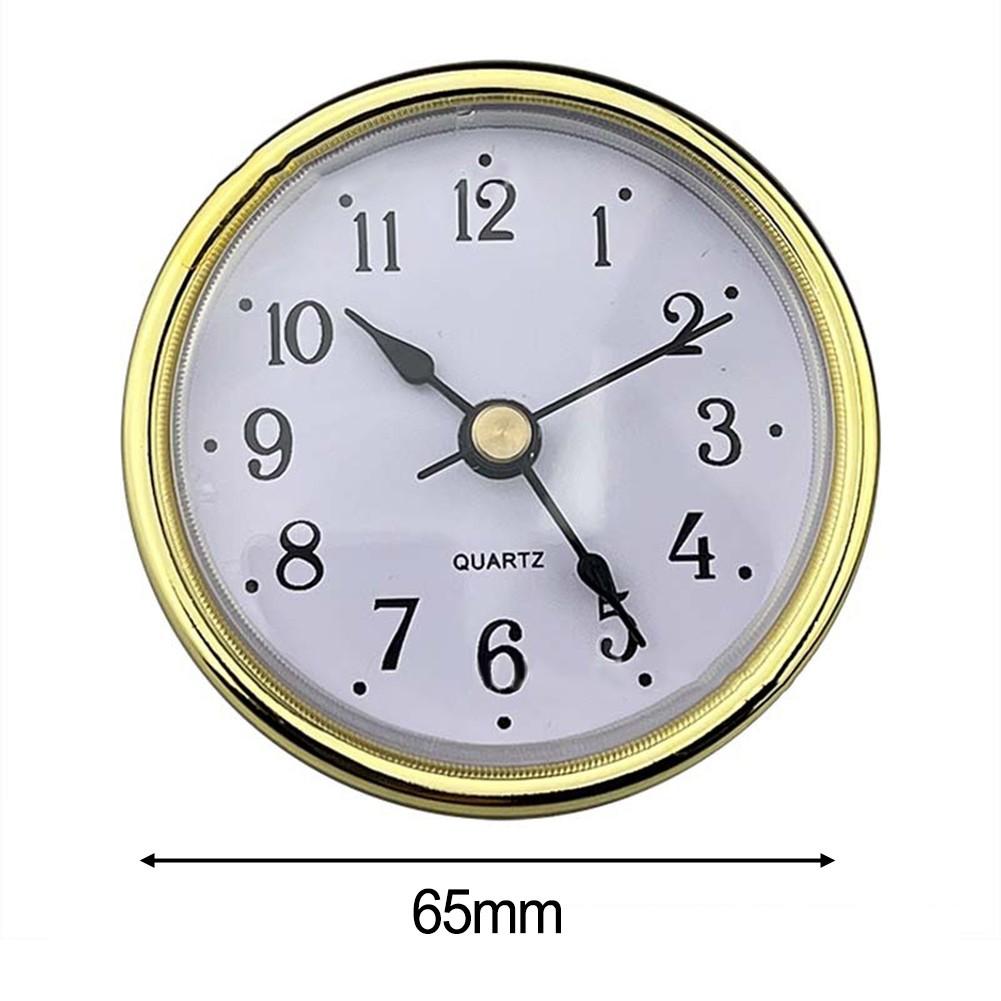 Aluminum Face Clock Gold Trim Clock Retro Clock Black Rubber Ring