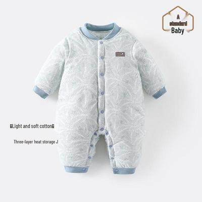 Thick, Quilted Cotton Baby Onesie for Autumn & Winter