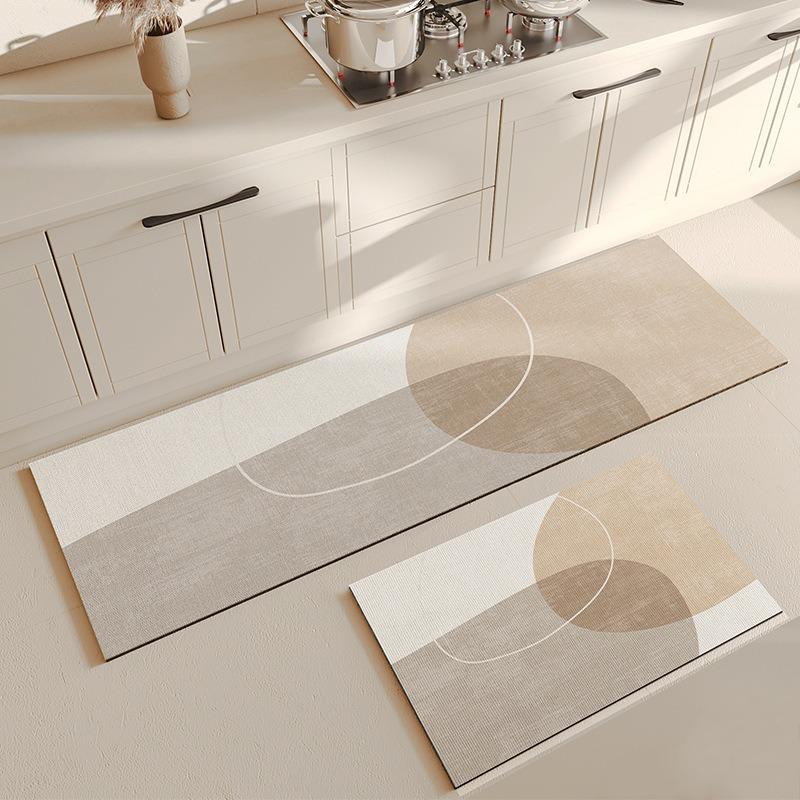Kitchen Mat 200Cm Pvc Floor Mats Waterproof Leather Carpet Non-Slip Area Rug Oil-Proof Home Decoration Alfombra De Cocina