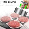 Hamburger Meat Press Patty Maker 304 Stainless Steel Round Non-Stick Thickness Adjusted outdoor picnic Kitchen Beef Rice BBQTool