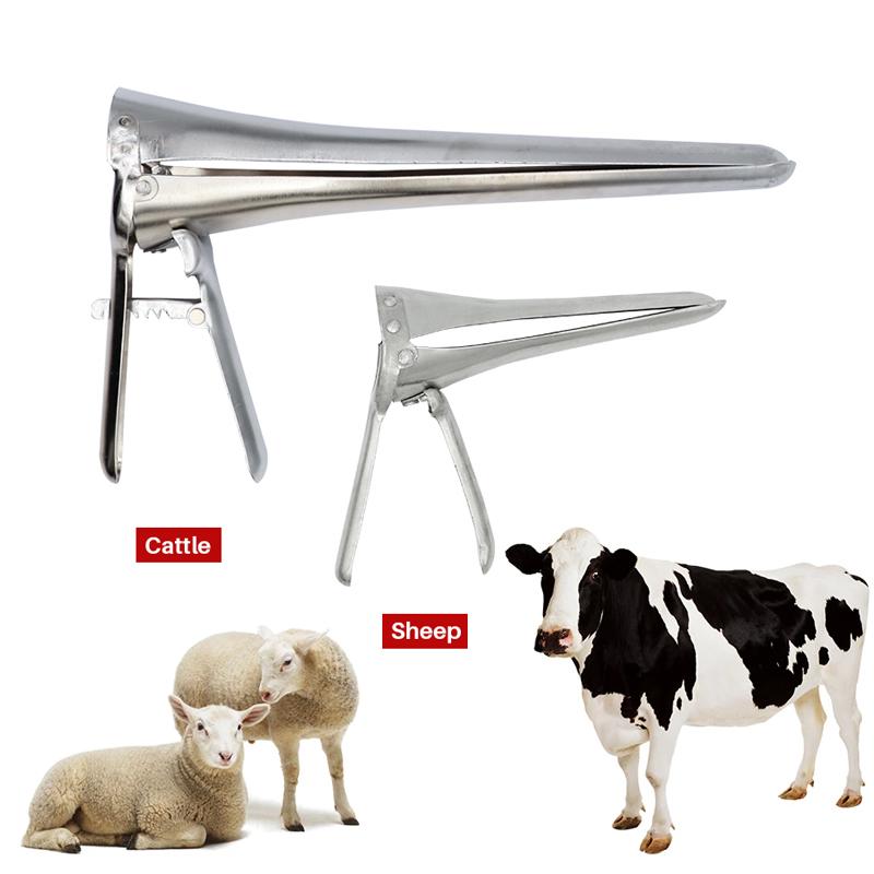 1Pc Carbon steel Vaginal Dilator for Cattle Sheep Horses Livestock feeding Farm equipment Cow Vaginal Speculum