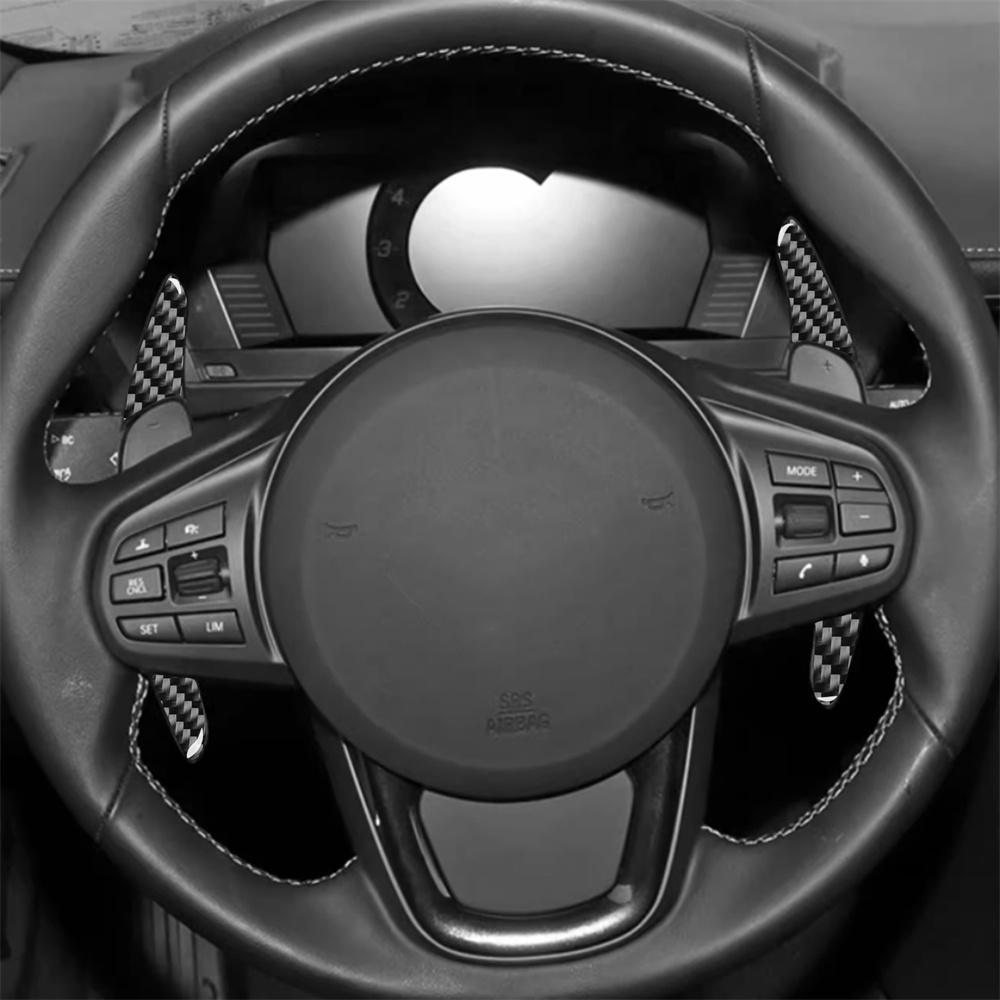 For 2012-16 Toyota 86 Carbon Fiber ABS Steering Wheel Shift Paddle Shifter PAIR