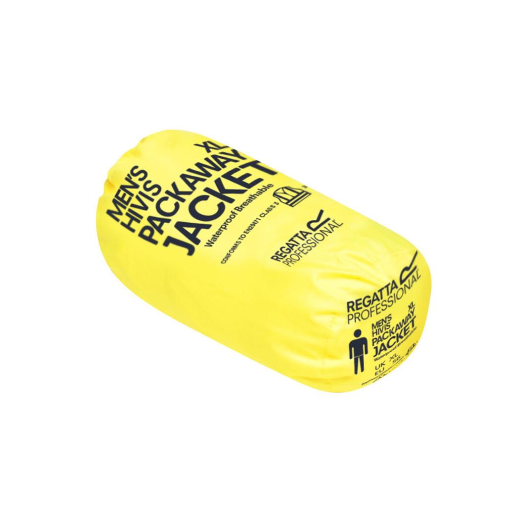 Regatta Unisex Hi Vis Pro Packaway Reflective Work Jacket