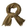Autumn and Winter Scarf Women's Yarn Scarf New Casual Versatile Solid Color Breathable Rough Edge Warm Scarf Shawl Silk Scarf