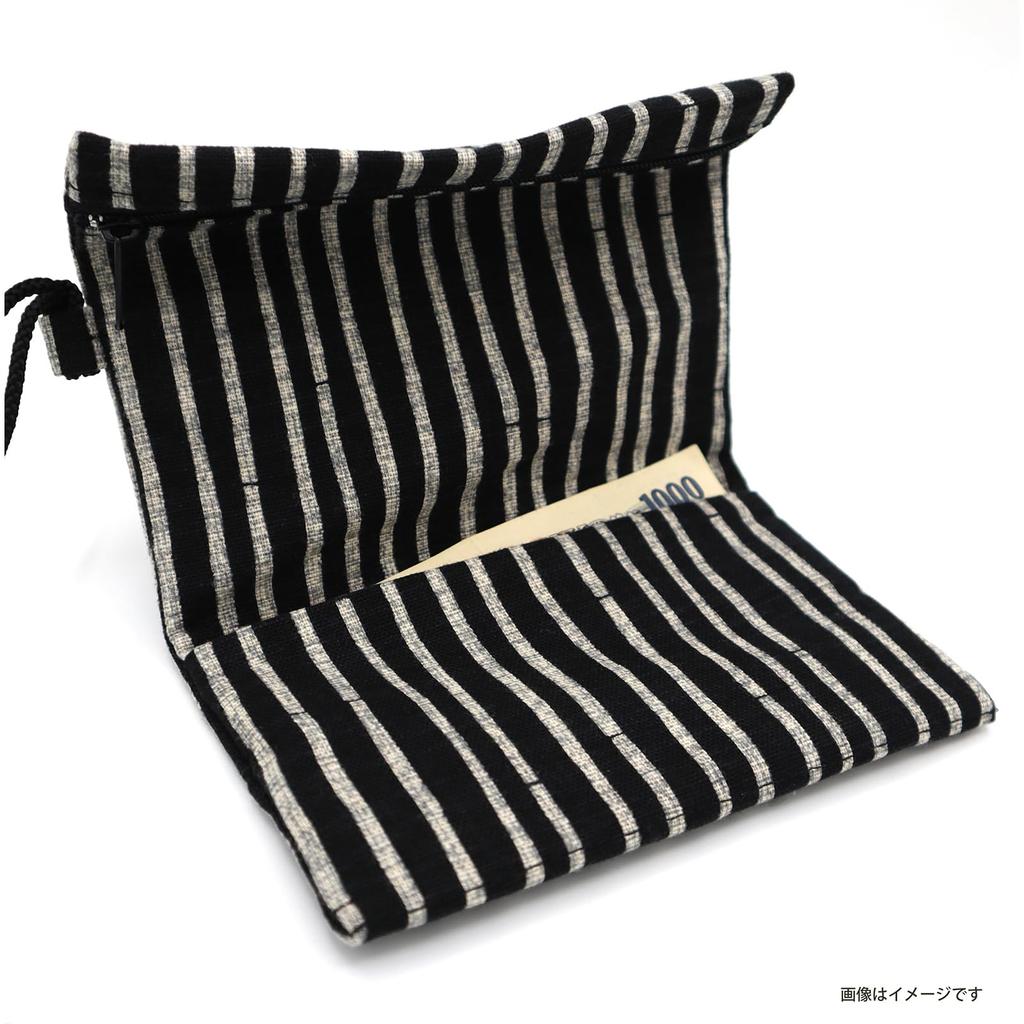 Maruzen Travel Arabesque Made In Navy X X 2 Cm Wallet, Pattern, Japan, Blue, Approx. 17.5 9.5