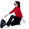 2025 Autumn Women's Korean Fashion Slimming Hoodie Running Set