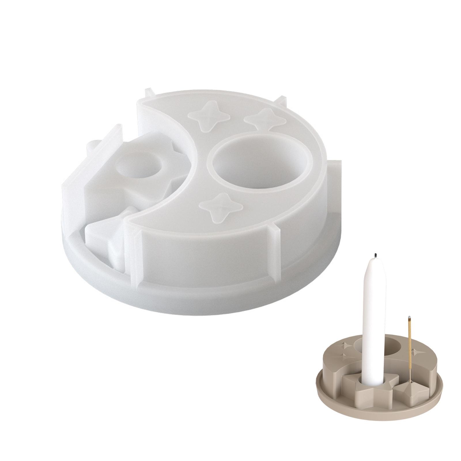 

Силиконовая форма «Звезда и Луна» для подсвечников и подставок для благовоний. Многоразовые материалы для украшения дома и подарков. 1