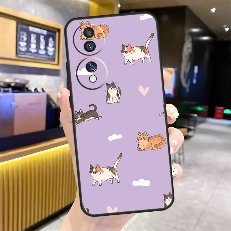 Funny Cat Collage For Honor Magic 5 6 7 8 Pro Case For Honor Win RT 50 70 90 200 400 Lite X8c X8b X9b X9c X9d