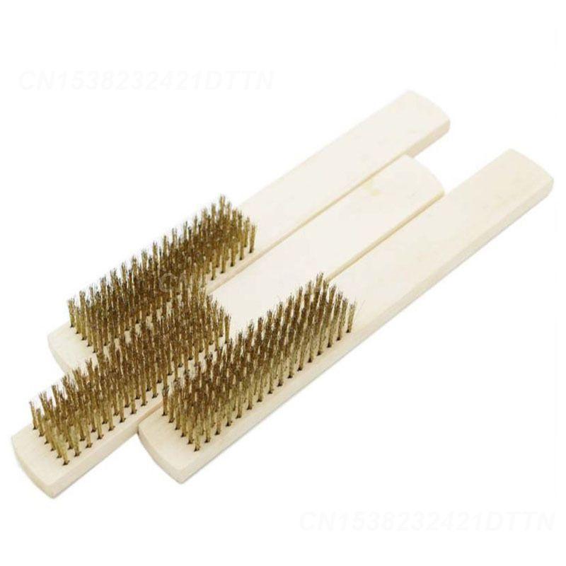 Латунная проволочная щетка Простая в использовании Удобная Эффективная чистящая щетка — фото 3