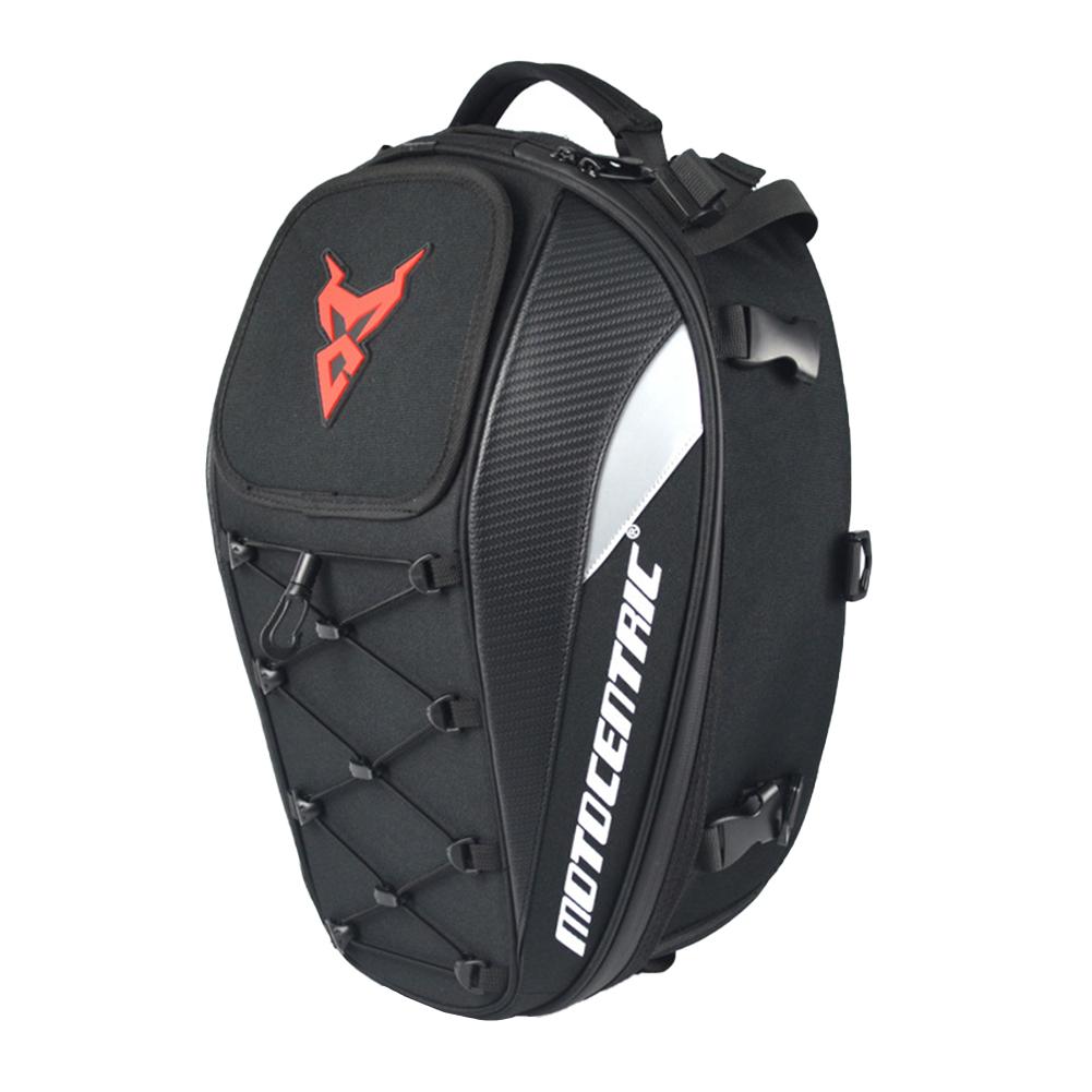 Motorcycle Helmet Bag Waterproof 22L-34L Expandable Motorbike Tail Bag Multiple Pockets Luggage Storage Backpack Acesssories