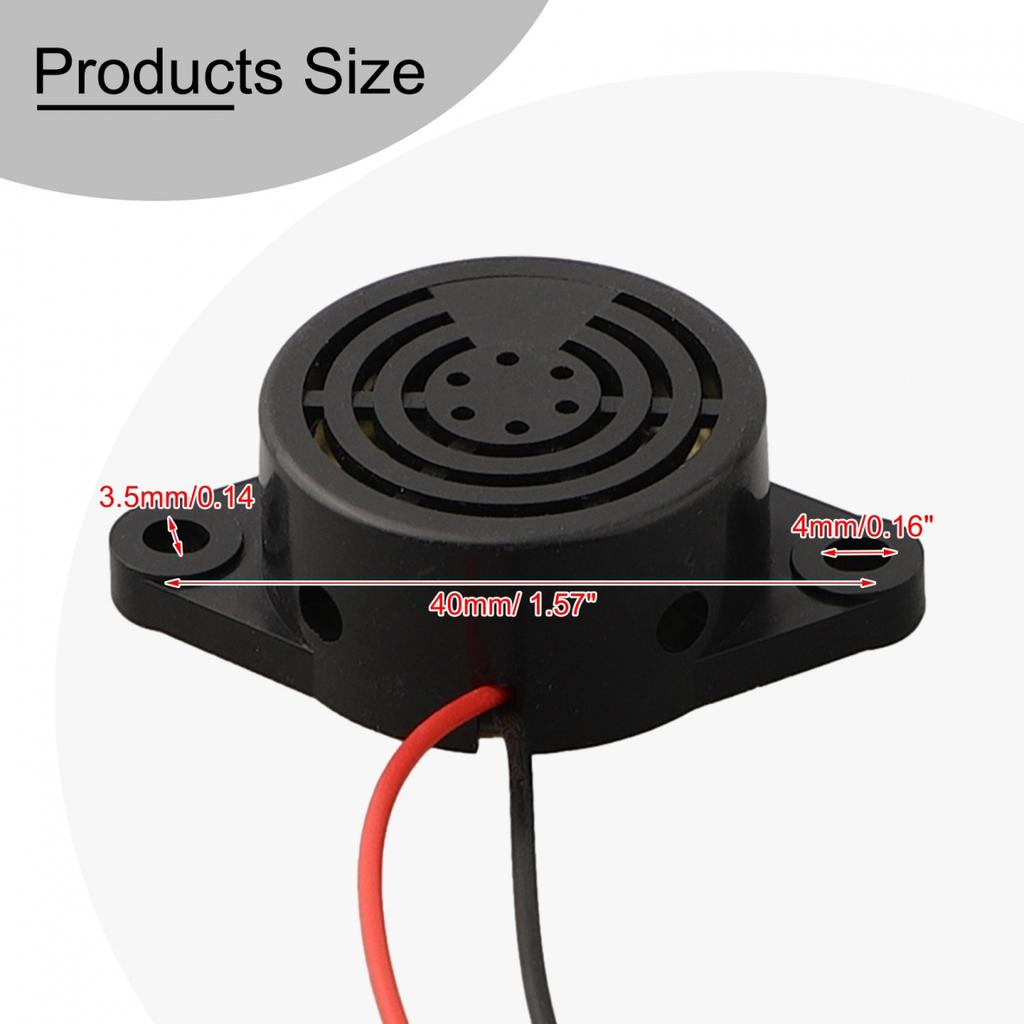Electronic Buzzer 100dB Vehicle Electronics 4.3 Inch Black