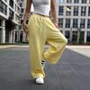 Western Style New Fashion Casual Loose Wide-Leg Pants Mopping Pants Trousers Lace Up Casual Pants