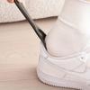 2PCS Unisex Long Handle Shoe Horns Portable Plastic Shoe Helper Non-Slip Easy Wear Tool for Travel Daily Use and Home