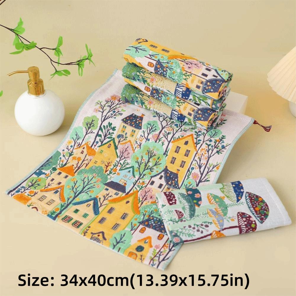 34x40cm Kitchen Towel Quick Dry Tea Towel High Quality Pure Cotton Dish Cloth  Home Restaurant