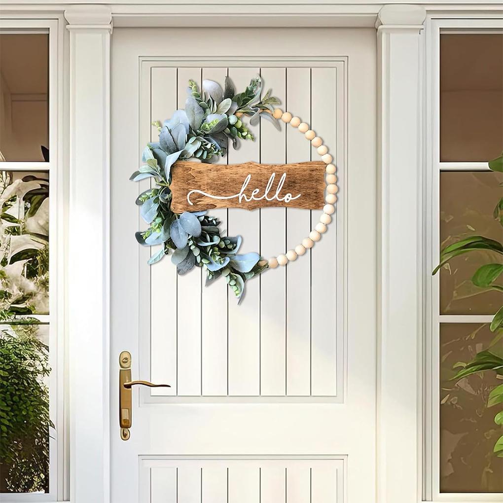 2025 New 1PC Autumn Simulation Wreath Entrance Door Wall Decoration Thanksgiving Home Decoration Rattan Window Decoration