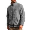 Giacca in Pile con Zip da Uomo Collo Alto Slim Fit Casual Autunno Inverno Capispalla Fibra di Poliestere Giacche Ispessite