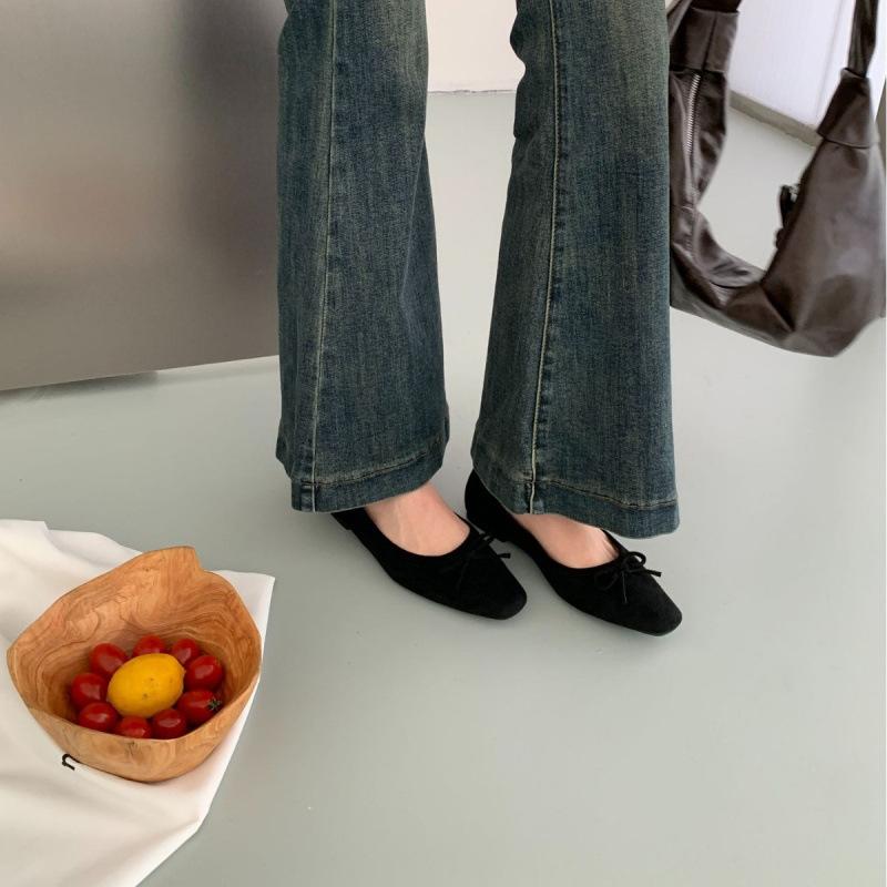 

Retro gentle flat-soled ladyshoes grandma shoes autumn and summer French retro soft-soled new Chinese single shoes women s shoes black shoes 39 зелёный