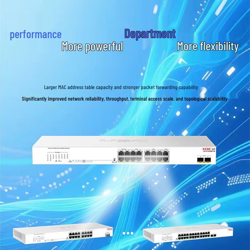 H3C US110-16G2MF-HP Rack-Mounted Cloud-Managed POE Switch