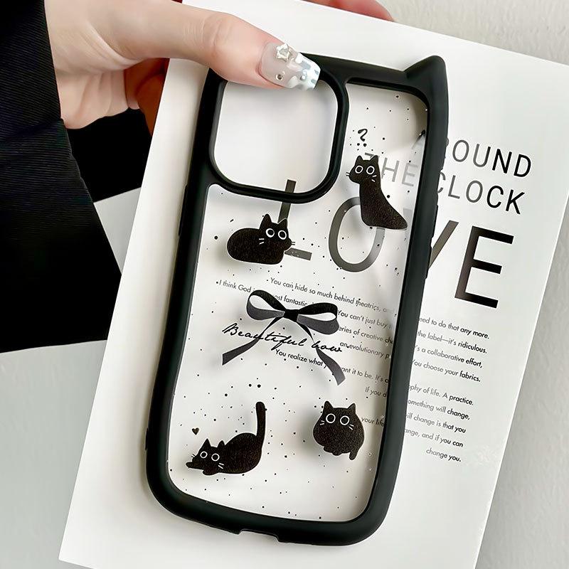 Creative Cat Ear iPhone16 Phone Case Compatible and Suitable for iPhone15 14 13plus/12/11promax
