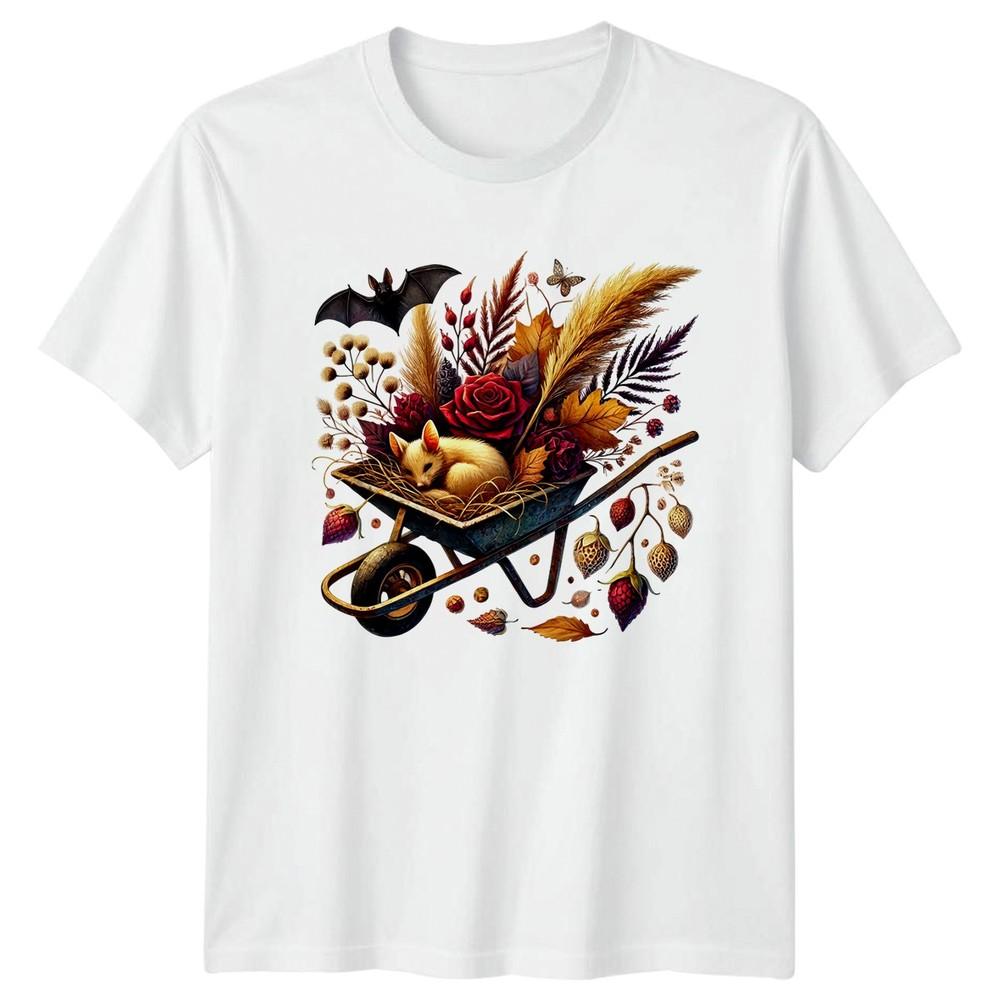 Cozy Autumn Bat Sleeping Animal TShirt Woodland Fall Nature Fall Gift S