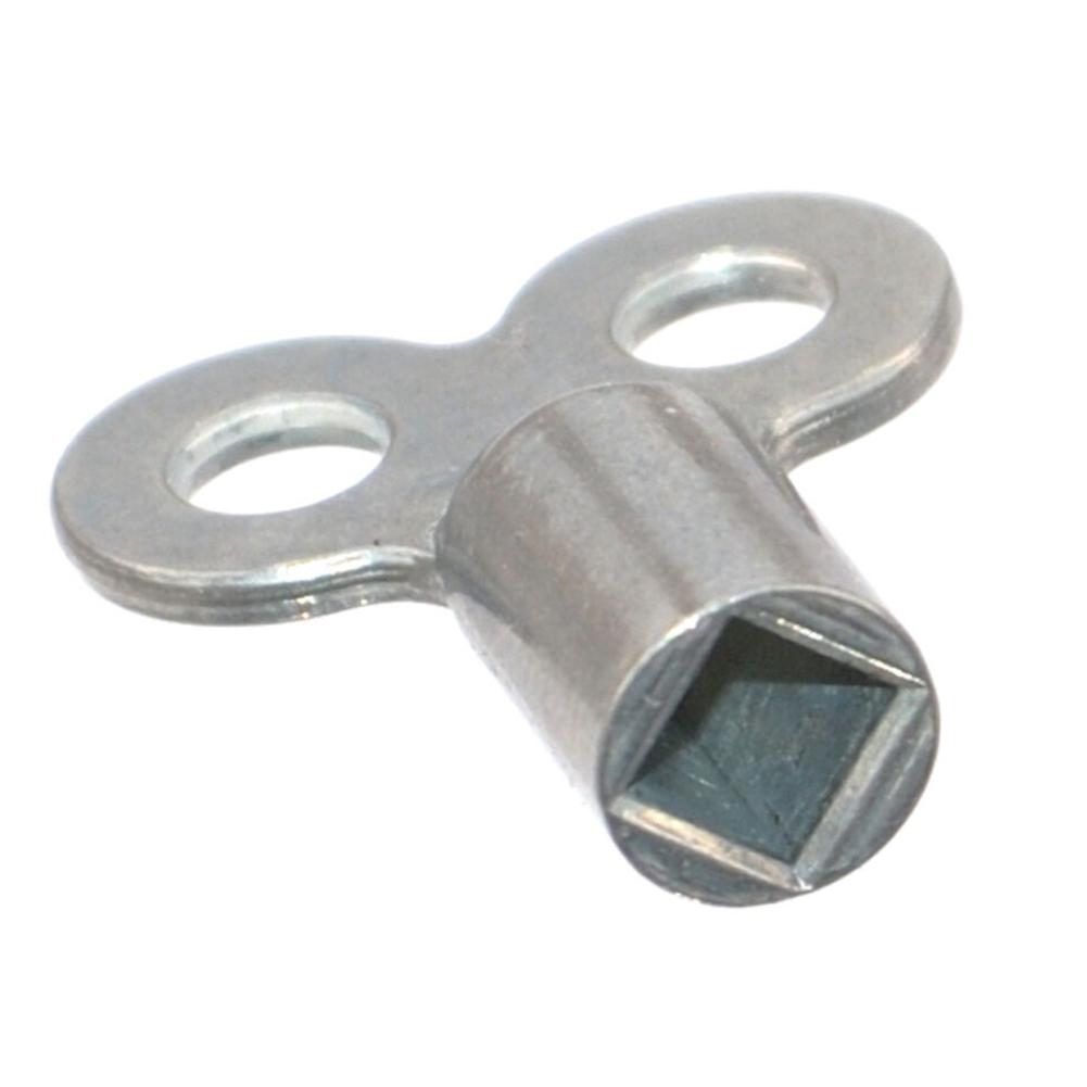 4 Pack Radiator Vent Wrenches Crafted from Aluminum Alloy Featuring 5mm Square Socket for Reliable Heating System Maintenance