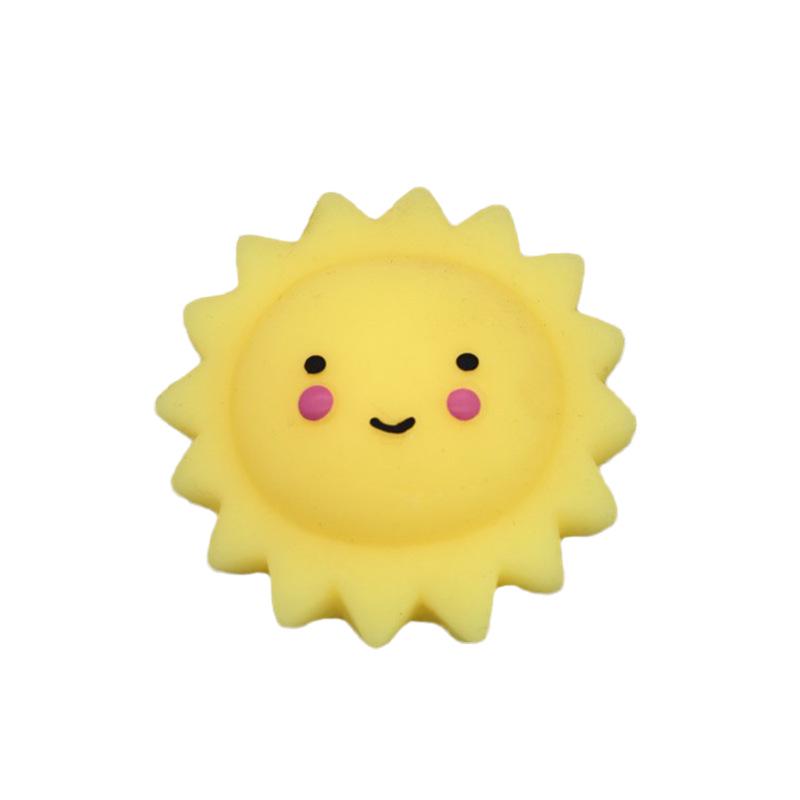 Japan Moe Small Animal Squeeze Toy: Soft Rubber Dumpling Peach