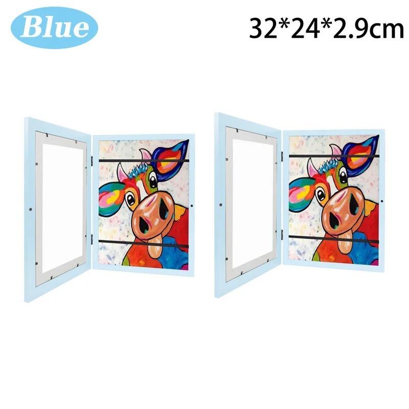 Children Art Frames Magnetic Front Open Changeable Kids Frametory for Poster Photo Drawing Paintings Pictures Display Home Decor
