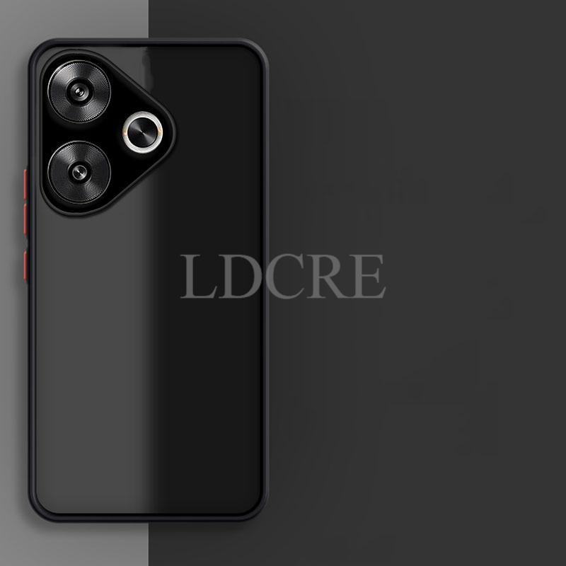 For Xiaomi POCO F6 Case Silicone TPU Matte Cover POCO F6 Case POCO F6 Case Phone Protector Transparent Back Capa
