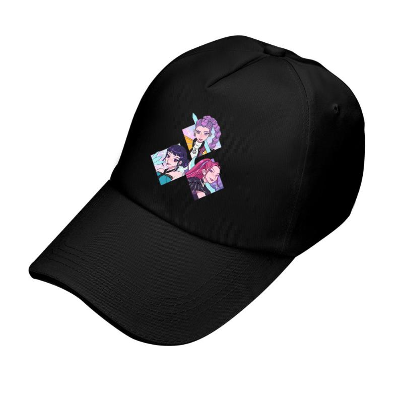 Kpop Demon Hunter Hat Letter Baseball Cap For Women Summer Adjustable Sun Hat Anime Cute Retro Sunbonnet Adult Headgear Gift